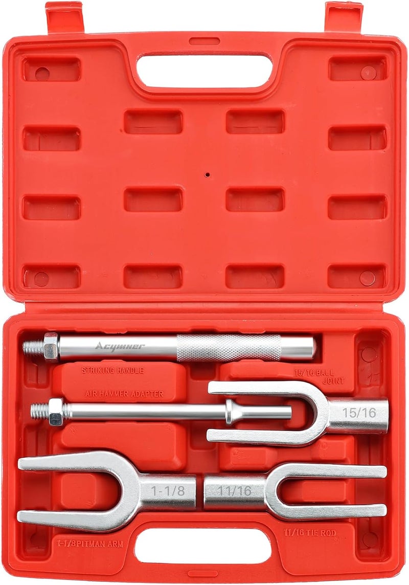 Acymner Pickle Fork Ball Joint Separator Set | 5PCS Pickle Fork Tool Set, Ball Joint Tie Rod Pitman Arm Removal Tool, Fork Type Separator Kit for Cars and Light Trucks - Image 1